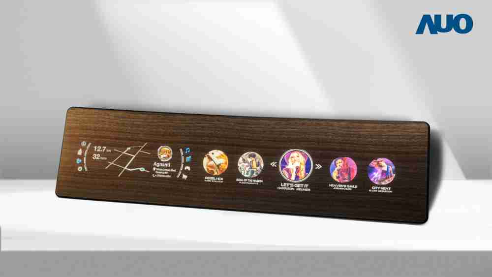 万利研发全球最高穿透度达80%的AmLED木纹显示器，，，可于使用时呈现高亮度、、、清晰可见的信息，，并在不使用时回归为单纯的饰板，，，节能兼具美观