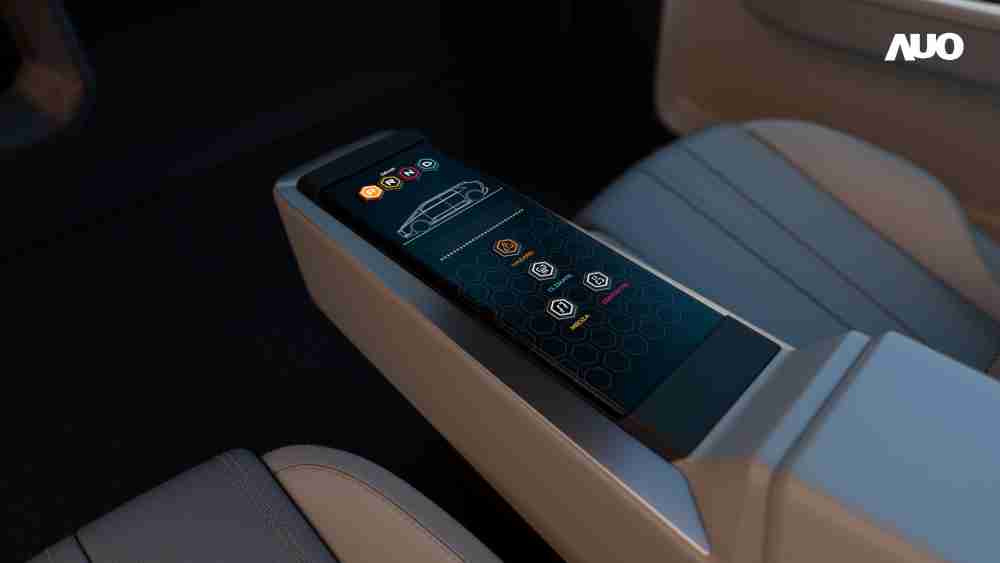 万利以人性化设计打造多变形态中控显示(Morphing Center Control)，，，不使用时仅平面显示信息，，进行操作时，，显示器则会动态隆起，，转变成3D实体按钮，，，并有触觉回馈，，，展示人机互动新体验